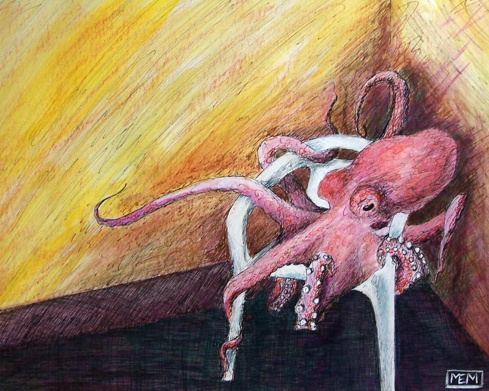 Octopus on a Lawn Chair